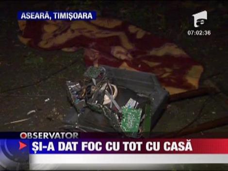 O femeie din Timisoara si-a dat foc de suparare