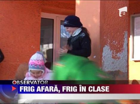 Frig afara, frig in clasele scolii