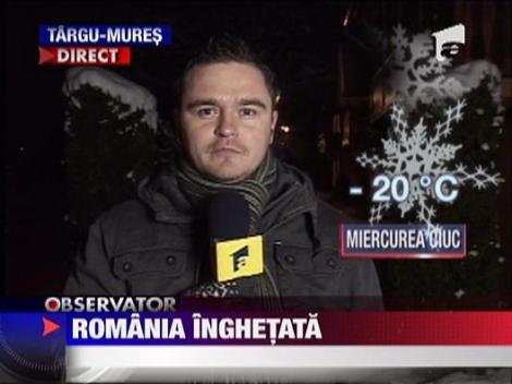Se lasa gerul peste Romania