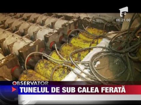 Pasaj subteran de aproape 87 de metri pe sub calea ferata