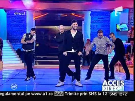Trupa "Simplu" a cantat si dansat la Acces Direct