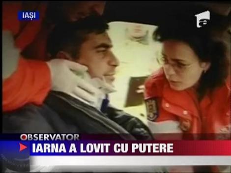 Iarna a lovit cu putere