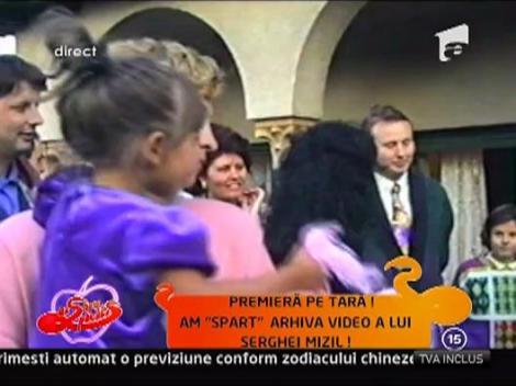 Serghei Mizil, la ruperea turtei fiicei sale