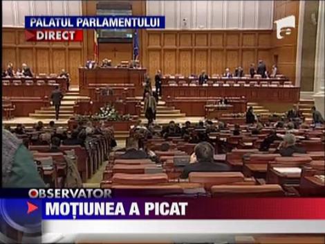 Motiunea a picat