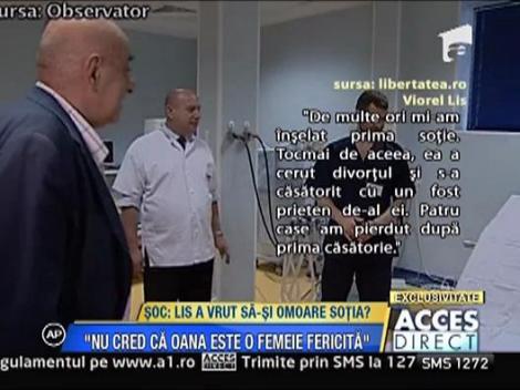 Viorel Lis, inselat de sotie