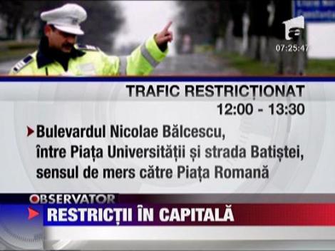 Restrictii trafic Bucuresti