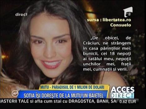 Sotia isi doreste de la Mutu un baietel