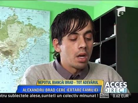 Alexandru Brad cere iertare familiei