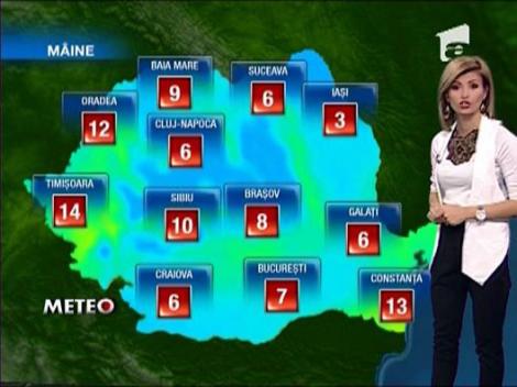 Vremea pentru urmatoarele 3 zile