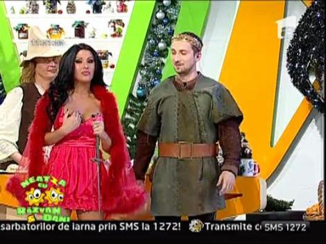 Scufita Rosie imparte vata pe bat