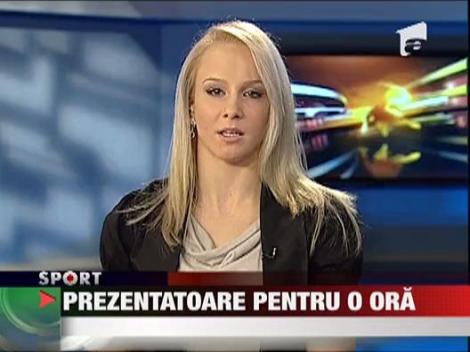 Sandra Izbasa, prezentatoare pentru o ora