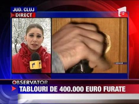 Tablouri de 400 000 de euro furate