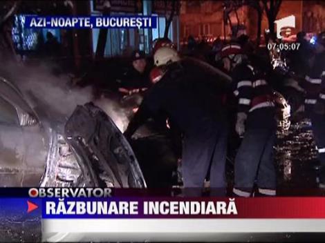 Masini incendiate in cartierul Militari