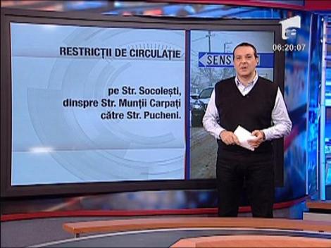 Restrictii de circulatie in Bucuresti