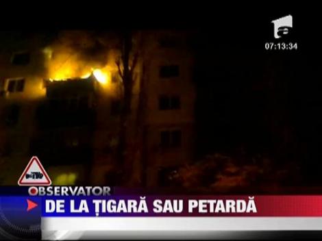 Incendiu de la tigara sau petarda