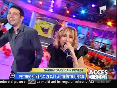 Daniela Gyorfi si Cristi Dules au cantat la Acces Direct
