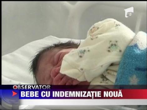 Bebe cu indemnizatie noua