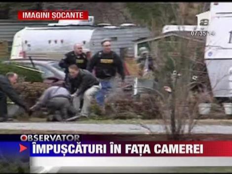 Imagini socante!! Politist impuscat in direct