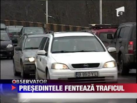 Presedintele fenteaza traficul de pe DN1