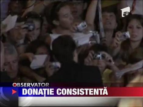 Angelina Jolie si Brad Pitt, donatie considerabila