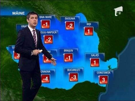 Vremea pentru urmatoarele 3 zile