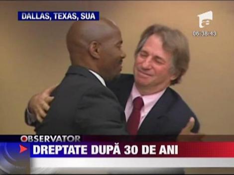 Eliberat dupa ce a stat 30 de ani la inchisoare fara sa fie vinovat