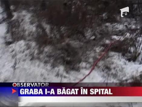 Graba i-a bagat in spital