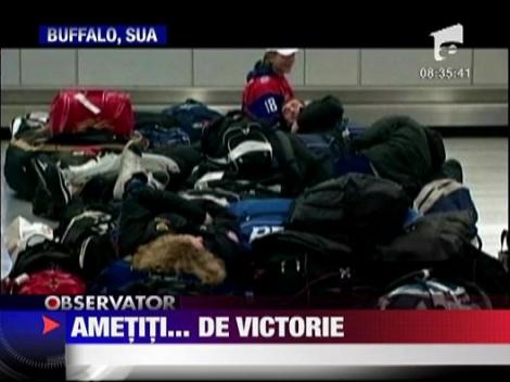 Jucatorii echipei nationale de hochei-juniori a Rusiei s-au facut de ras