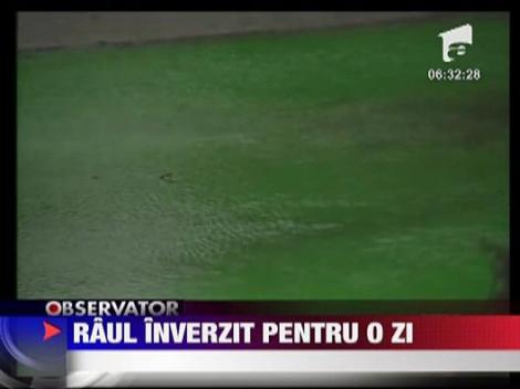 Rau colorat in verde in Canada