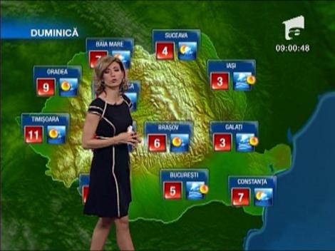 Vremea pentru urmatoarele 3 zile