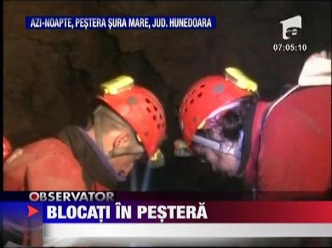 Speologi blocati in pestera