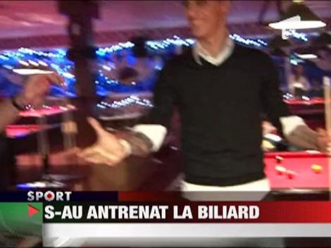 Rapidistii s-au antrenat la biliard