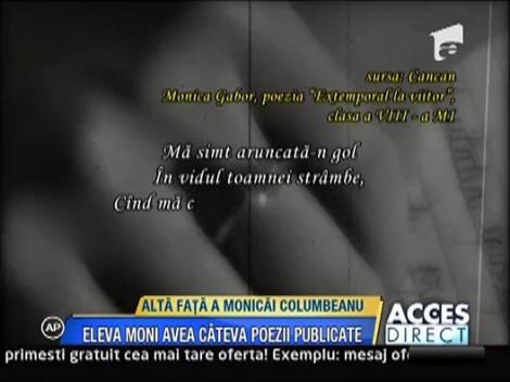 Monica Columbeanu scria versuri cu ani in urma