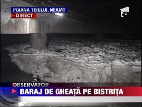 Baraj de gheata pe Bistrita