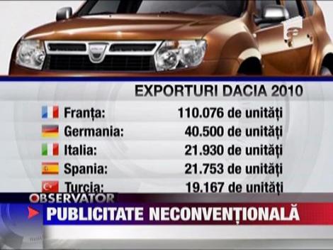 Publicitate neconventionala pentru Dacia Duster