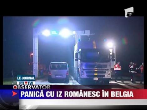 O camioneta cu numar de Romania a panicat Belgia