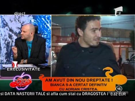 Bianca Dragusanu: "M-am despartit de Cristea!"