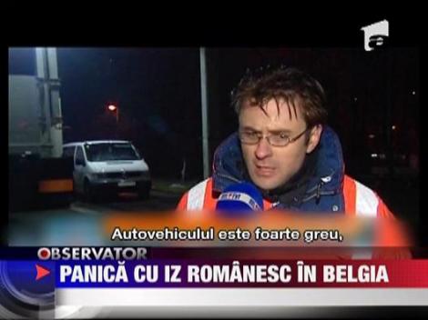 UPDATE / O camioneta cu numar de Romania a panicat Belgia