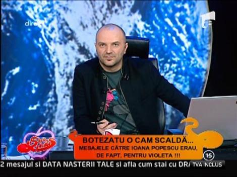 Iubita lui Bote, Violeta: "Mesajul cu subinteles era pentru mine"