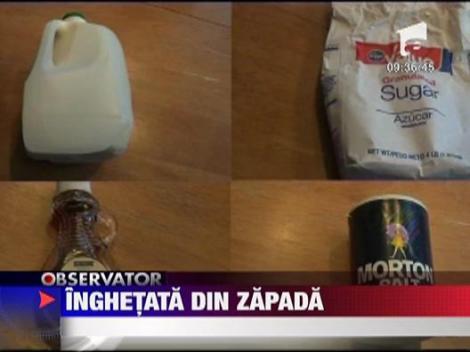 Inghetata din zapada
