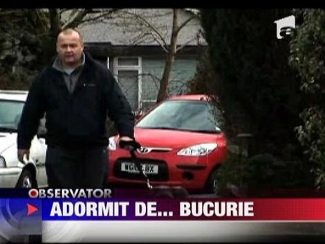 Cainele care adoarme de bucurie