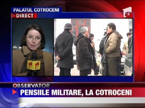 Pensiile militare, discutate la Cotroceni
