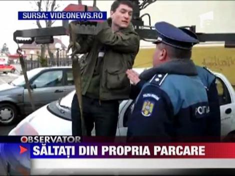 Masini ridicate din parcarea proprie