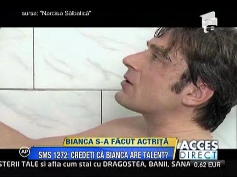 Bianca a debutat in actorie, in rolul unei femei cu tulburari psihice