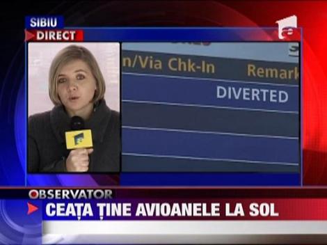 Patru zboruri anulate din cauza cetii