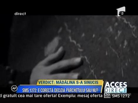 Verdict oficial: Madalina Manole s-a sinucis