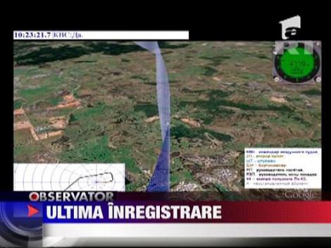 Ultima inregistrare din avionul prezitential polonez