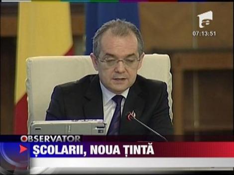 Scolarii, noua tinta a lui Emil Boc