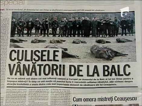 Mircea Badea despre vanatoarea de la Balc