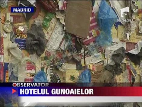 Hotel facut din gunoaie in Madrid